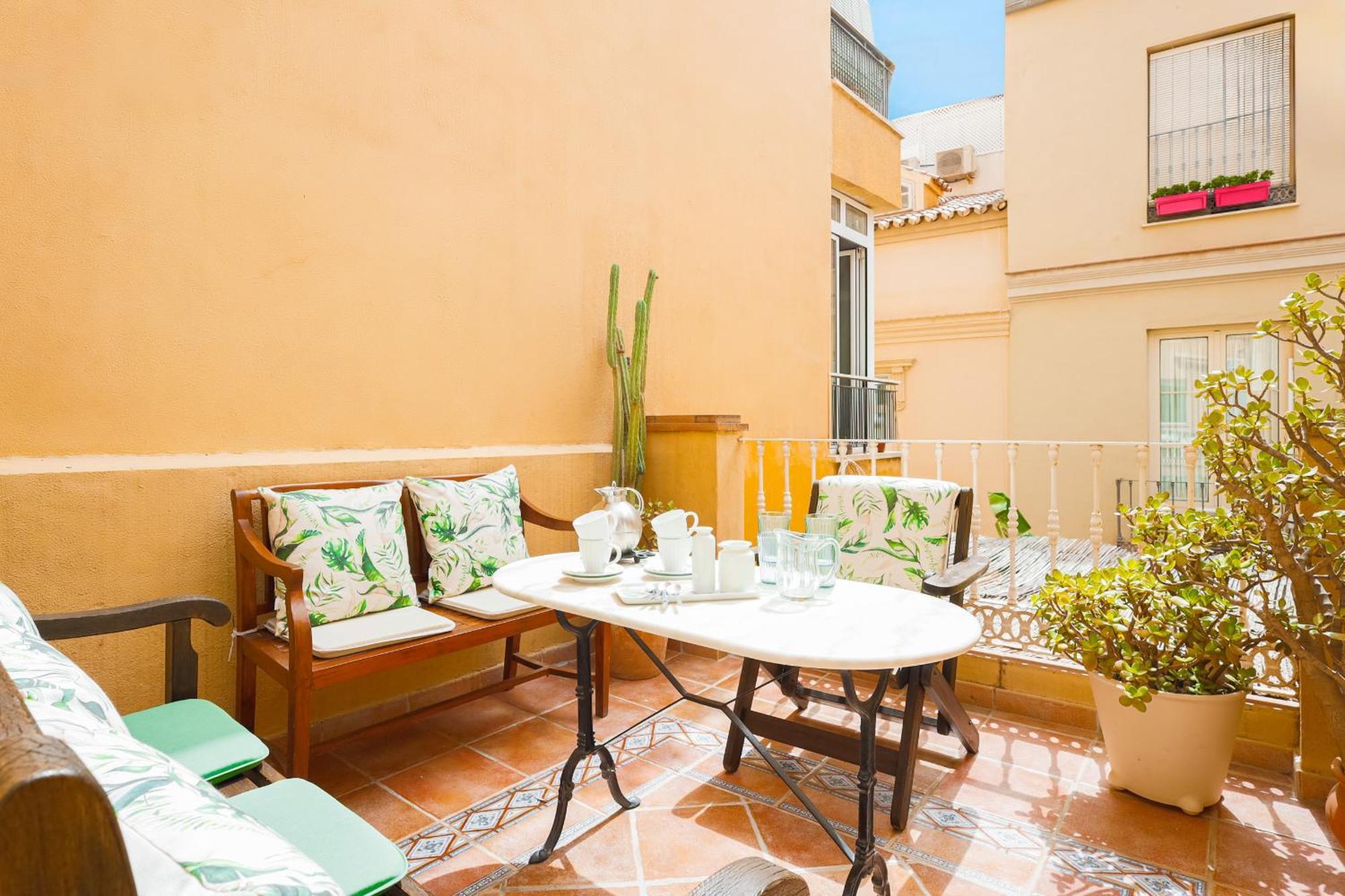 C92 - Rustic Two Bedrooms Apartment With Terrace Málaga Kültér fotó